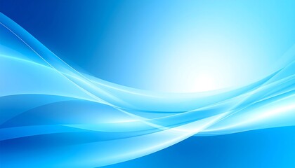 Naklejka premium Abstract flowing blue waves (3)