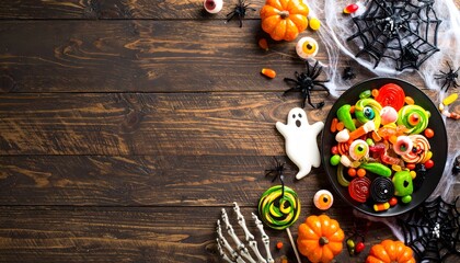 Halloween Treats Flat Lay