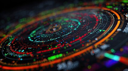 Abstract circular data display