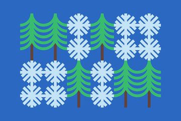Geometric spruces and snowflakes