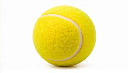 Studio Shot Close Up Yellow Tennis Ball Sport Equipment Object