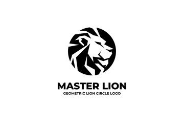 Lion Head Silhouette Business Logo