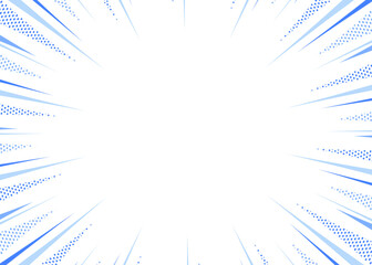 柄入りの集中線、背景フレーム、ポップなデザイン