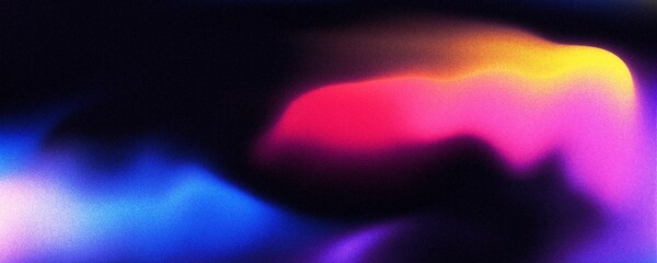 Abstract background gradient liquid pink blue glitter in the dark