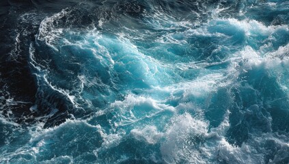 Turbulent ocean waves