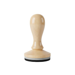 Elegant wooden stamp with smooth handle perfect for official business seals approvals and document authentication adding a touch of classic professionalism