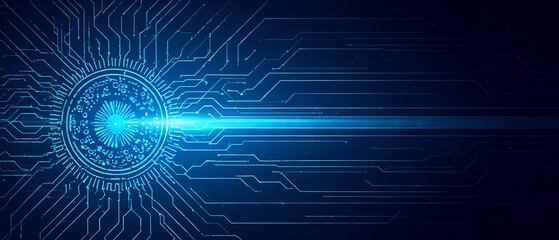 Innovative technology showcase digital realm graphic design futuristic environment close-up view conceptual visualization