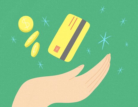 Getting money.