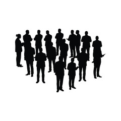 Silhouette of Businesspeople in Meeting Teamwork Collaboration Corporate Group Discussion