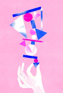 balance of geometric shapes