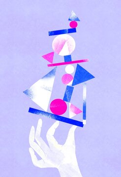 balance of geometric shapes