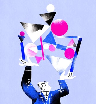 balance of geometric shapes