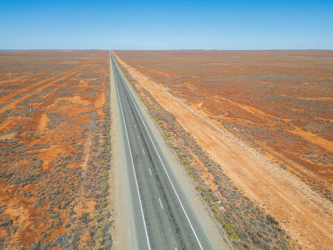 The Stuart Highway. Woomera. South Australia.