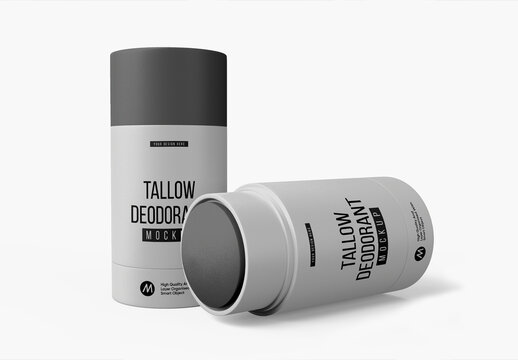 Cosmetic Deodorant Stick Bottle Mockup