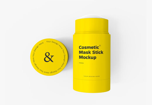 Cosmetic Roll-On Mask Stick Mockup