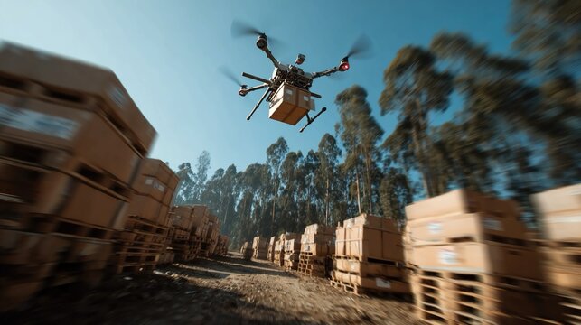 Drone aid package drop simulations showcasing aerial delivery systems for humanitarian logistics and disaster relief operations.