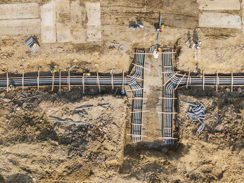 New Town Infrastructure Construction Underground Utilities