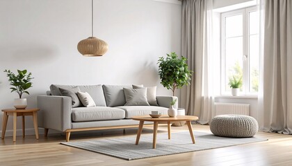 Bright Minimalist Living Room Interior Design