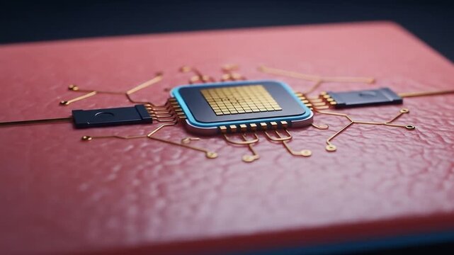 Biochip Implanted in Human Tissue