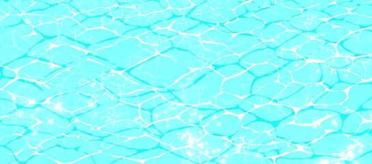 美しい透明感のある海の水面の夏イメージイラスト素材