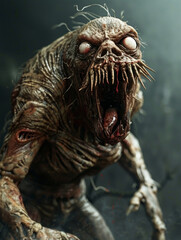 Obraz premium dead scary monster grins creepily