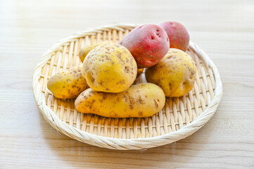 ジャガイモ三種類