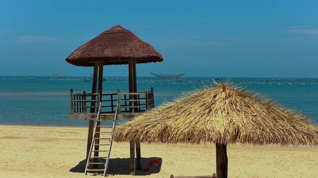 Tropical beach in Wushi Town