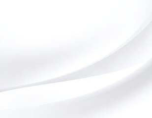 Obraz premium A clean white background features elegant, flowing wavy lines in soft shades of blue and gray, creating a serene and modern aesthetic.