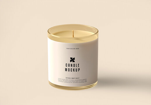 Scented Candle Jar Mockup