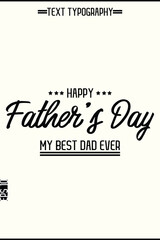 Happy Father's Day Modern StylishLettering Text Vertical
