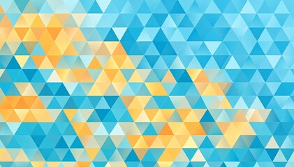 Fototapeta premium Vibrant abstract geometric background featuring an array of colorful triangles in various sizes, creating a dynamic and visually engaging pattern.