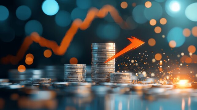 Investment growth analytics financial sector infographic urban environment macro view economic insights - Powered by Adobe