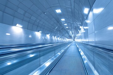Modern tunnel walkway