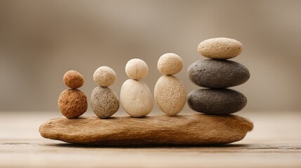 Stacked group of rocks illustrating team workload planner concept for balanced effort allocation and strategic management