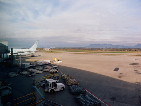 Tarmac Scene at Vancouver International Airport
