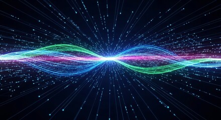 Abstract Data Stream: Waveforms and Binary Code
