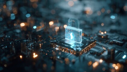 Digital lock on circuit board (1)