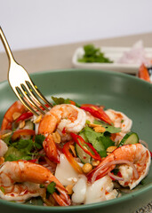 Spicy Shrimp and Seafood Salad