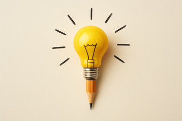 Idea and creativity fuel inspiration and innovation driving thinking and new concepts to find solution for mind