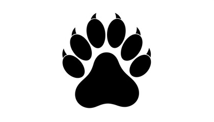 Simple black paw print (2)