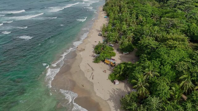 Punta Uva Beach in Limon, Costa Rica. Playa Arrecife. 