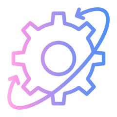 automation Line Gradient Icon