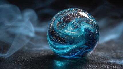 A stunning red sports car captures attention in a contemporary showroom. The sleek lines and shining details highlight its luxury and craftsmanship, showcasing modern automotive design.