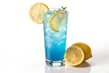 glass of water with lemon