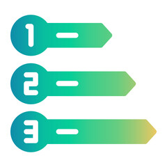 Obraz premium prioritize Gradient icon