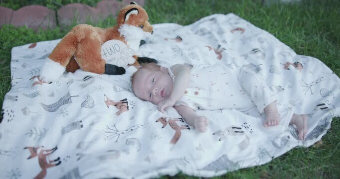 Two Month Old Baby Spits Up While Getting Photo Taken