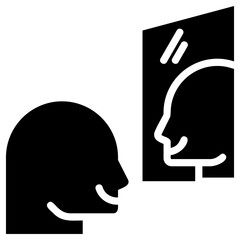 self awareness  icon for Self improvement, business, website, application, printing, document, poster design, etc