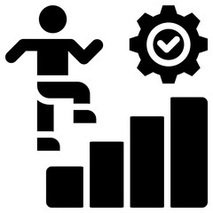 improve  icon for Self improvement, business, website, application, printing, document, poster design, etc