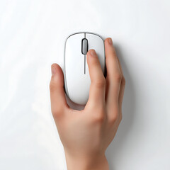 Ergonomic Computer Mouse: Sleek Modern Technology for Creative Workspaces and Home Office Productivity