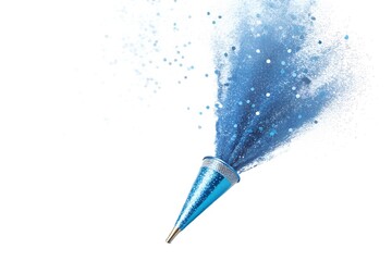blue pen isolated on white